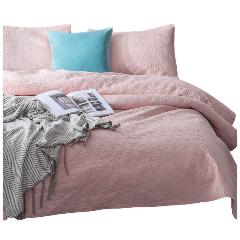 KASENTEX Quilted Coverlet Set - Pre Washed - Luxury Microfiber Soft Warm Bedding - Solid Colors Bedspread - Contemporary Design - Image 1